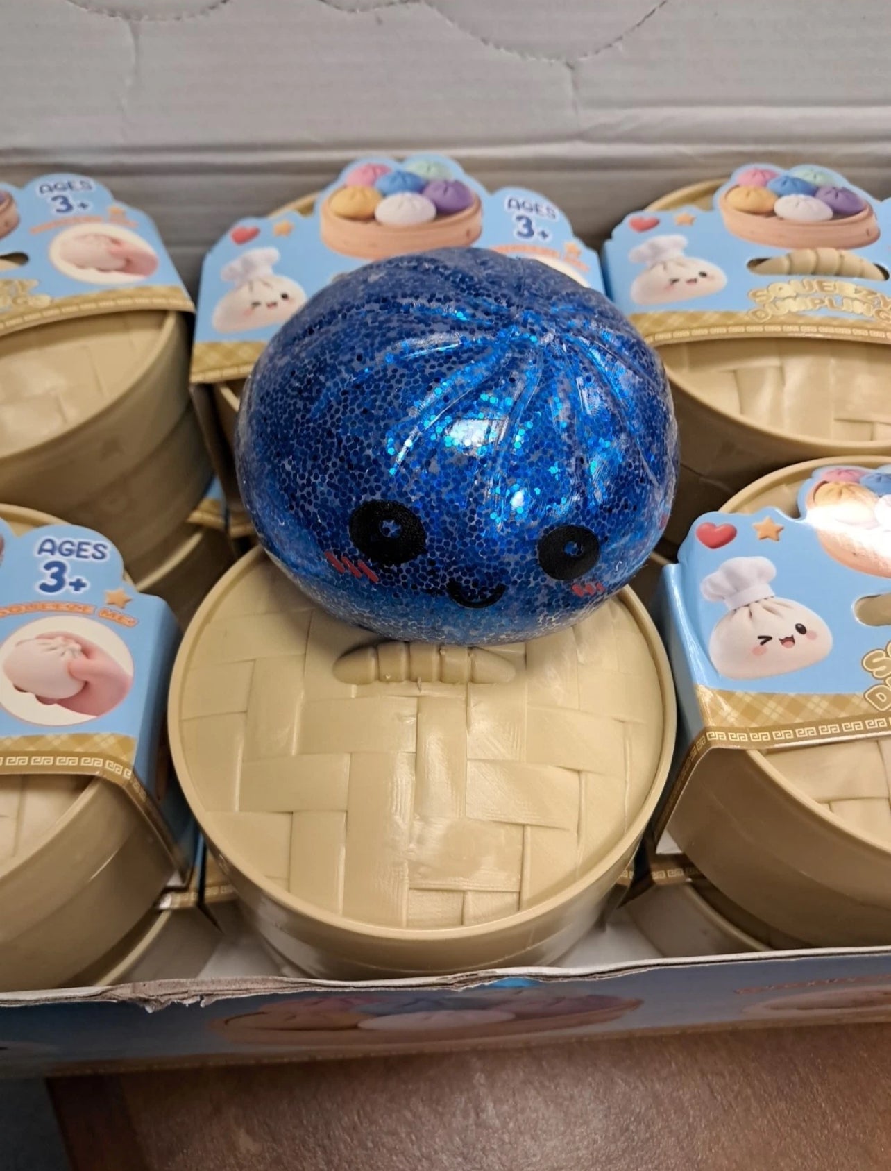 Rare Glitter Dumpling Squishy Toy Mystery Blind Box Bao Bun Stress Relief Toy