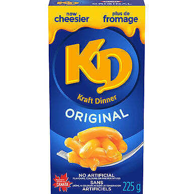 KD Kraft dinner original macaroni & cheese 225g (Canadian)
