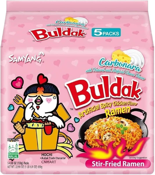 Samyang buldak carbonara hot chicken ramen 5packs
