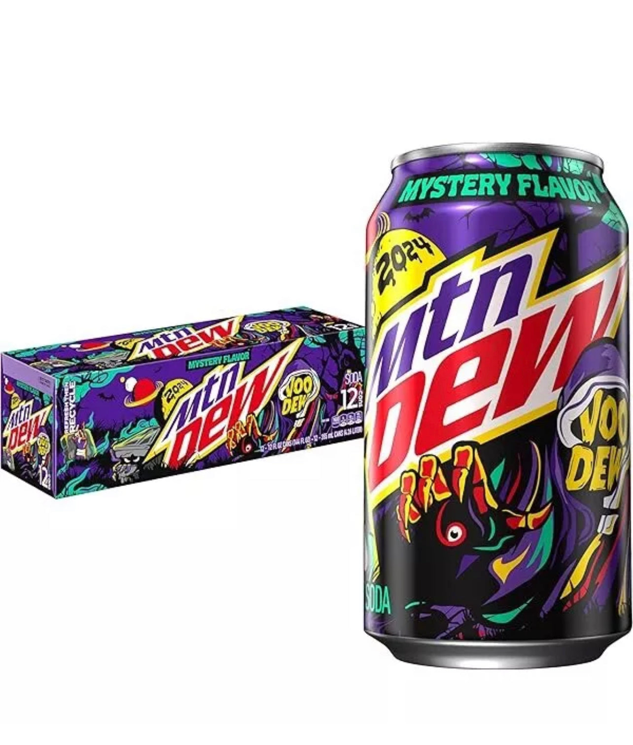 Mountain Dew Voodew 2024 USA mystery Flavour 12 Pack