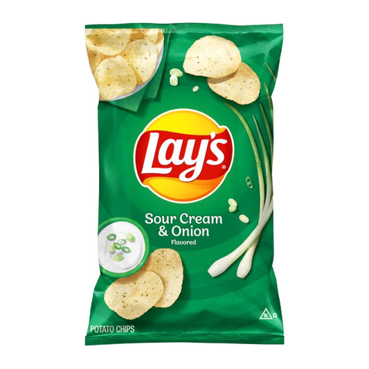 Lay’s sour cream & onion potato crisps 184g