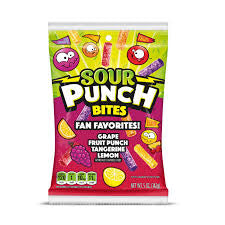 Sour punch bites fan favorites 142g