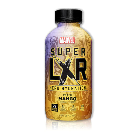 Arizona marvel super LXR hero hydration peach mango