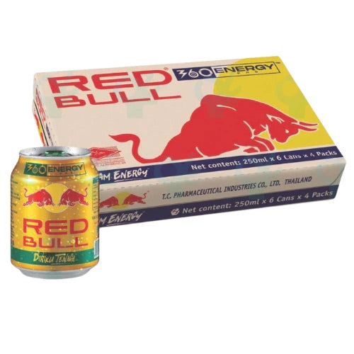 Red Bull Gold Energy Drink 360 Energy 250ml x Pack of 24 (Thailand)