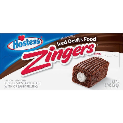 Hostess Zingers devils food 10 cakes