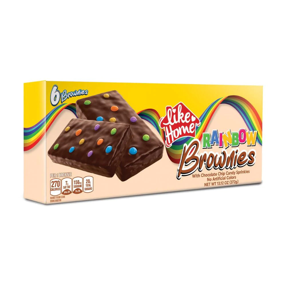 Like home- rainbow Brownies 6 pack 13.12oz