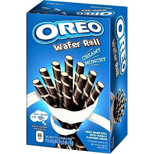 Oreo wafer roll vanilla 54g