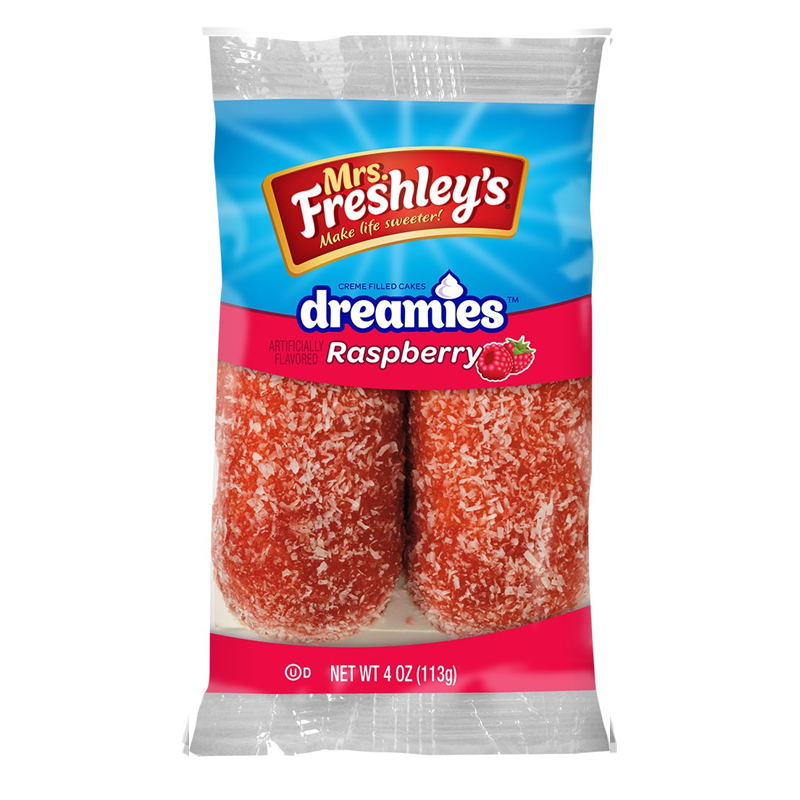 Mrs Freshley’s Raspberry dreamies twin pack (113g)