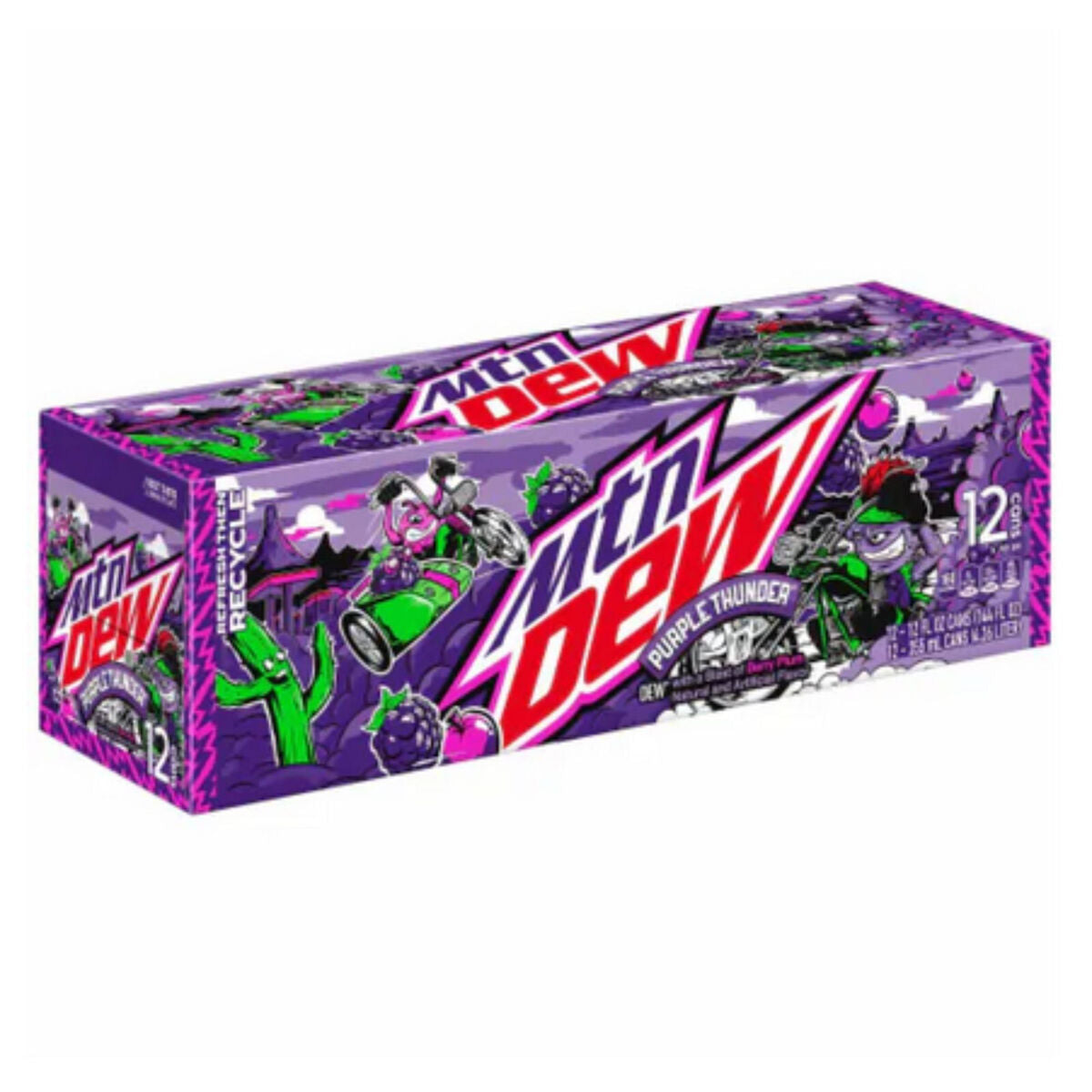 Mountain Dew purple thunder 12 pack