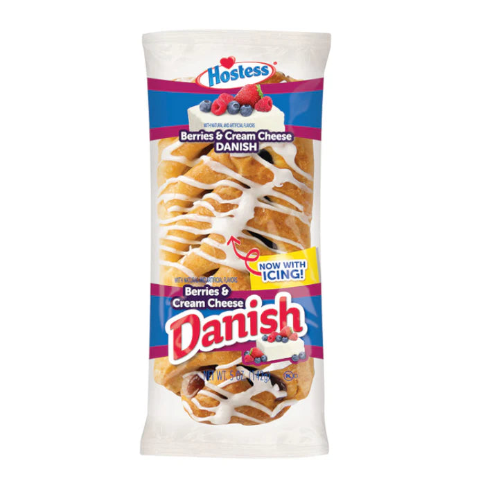 Hostess iced Berries & cream cheese Danish