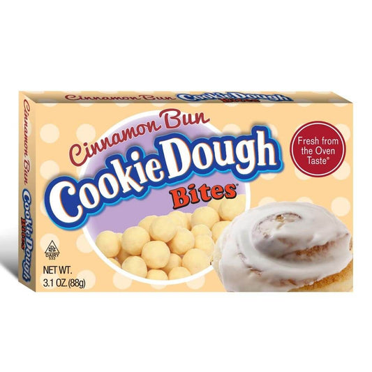 Cookie dough cinnamon bun bites