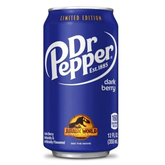 Dr Pepper dark berry Jurassic world limited addition 355ml limited addition