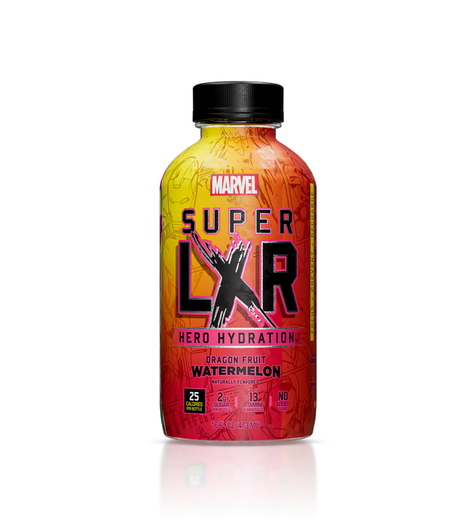 Marvel x Arizona super LXR hero hydration drink dragon fruit watermelon